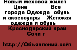 Новый меховой жилет › Цена ­ 14 000 - Все города Одежда, обувь и аксессуары » Женская одежда и обувь   . Краснодарский край,Сочи г.